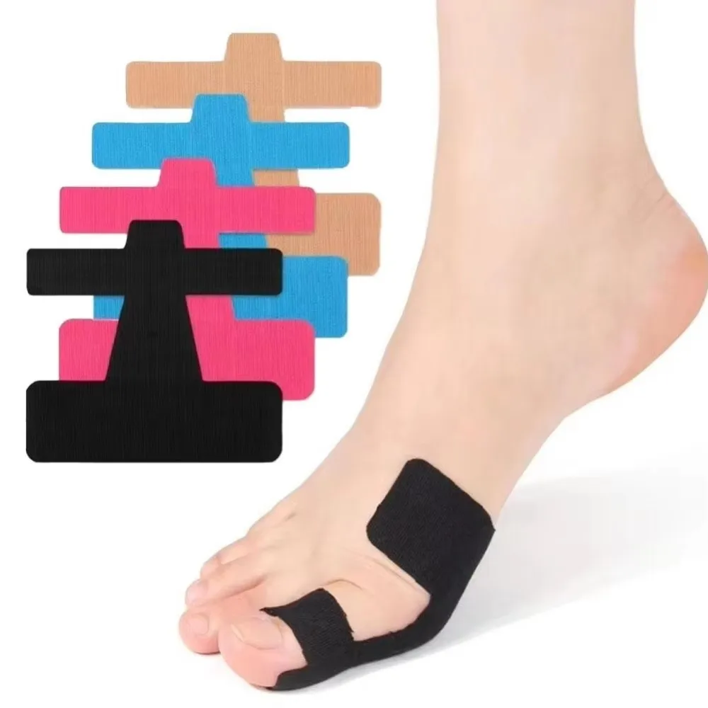 Breathable Cotton Bunion Corrector Self Adhesive Precut Toe Corrector Latex-Free Hypoallergenic Toe Valgus Corrector