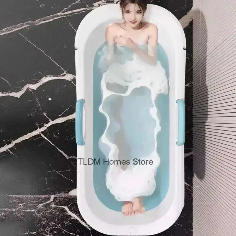 

Folding Portable Bathtubs for Adult Full Body Ice Bath Spa Bathtub Large Baby Swimming Pool Household Thickened Bath Bucket