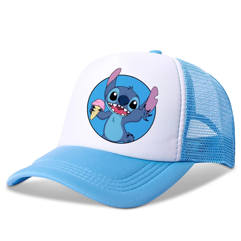 New Stitch Disney Children Baseball Caps Cartoon Casual Hat Kids Outdoor Sports Sun Hat Adjustable Peaked Cap Birthday Gifts