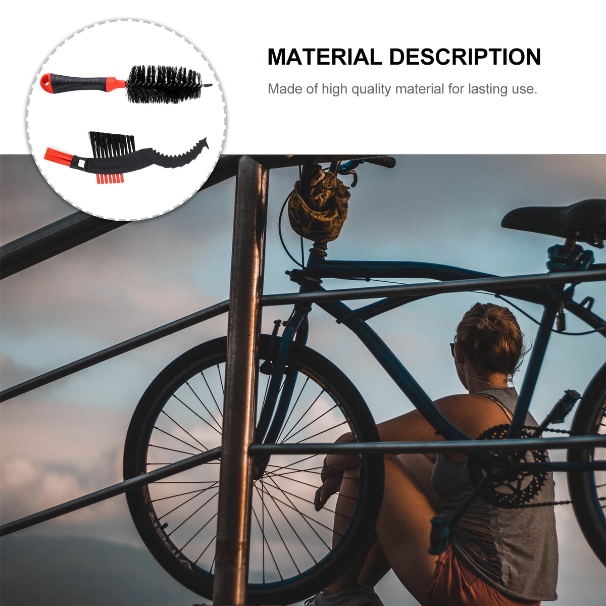 

2 Pcs Tire Brush Set Bike Chain Scrub Cleaing Device for Cleaning Equipment Cleaner Nylon