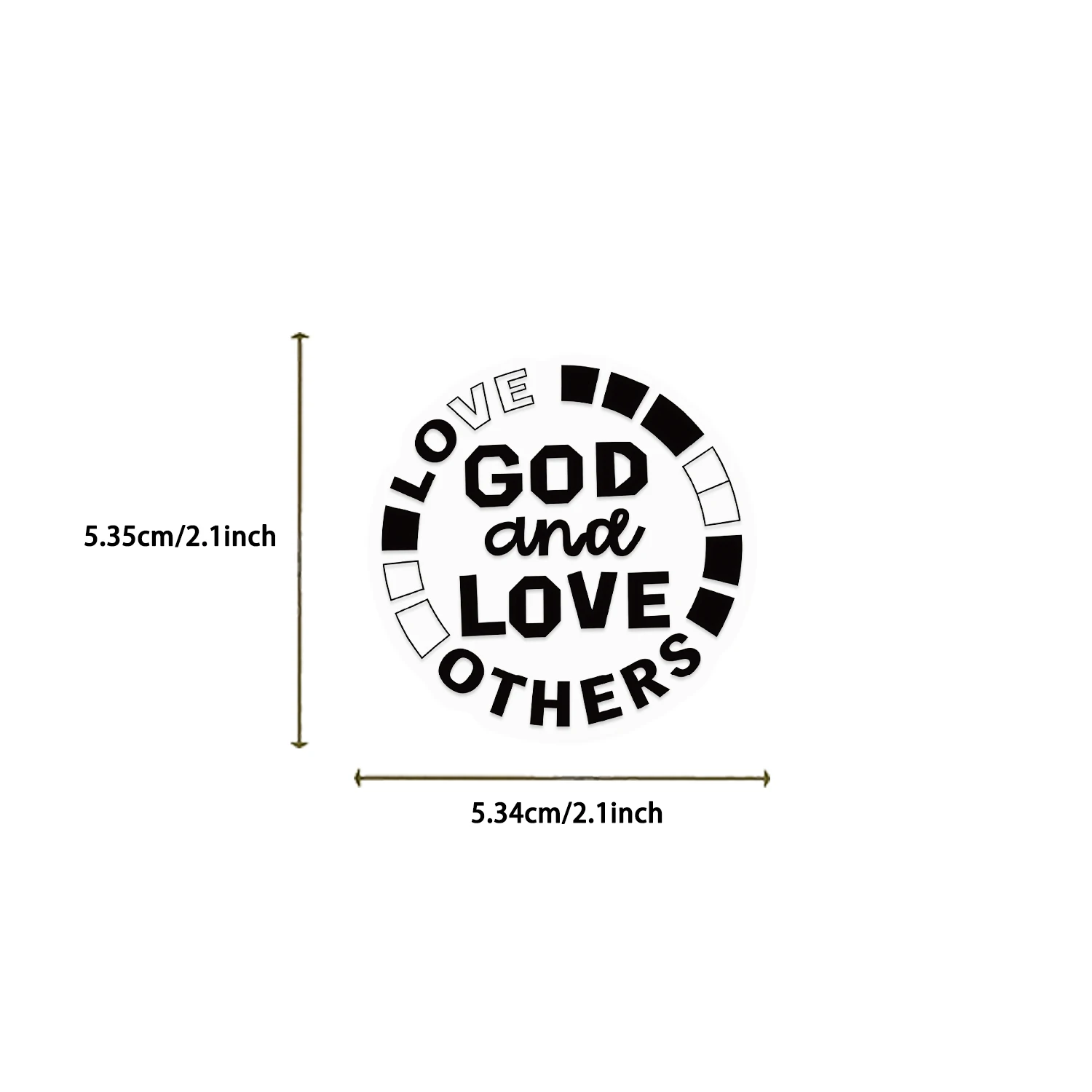 50/100PCS Black and White Bible Stickers Transparent Short Sentence DIY Decoration Fridge Luggage Laptop Phone Guitar