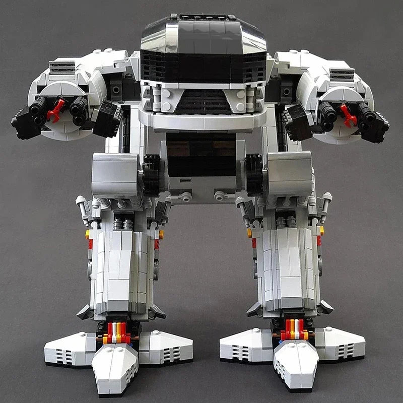 MOC ED-209 Movie Figure Polices RoboCoped Robot Mecha Building Blocks Kit Toys and Hobbies for Kids Birthday Gifts