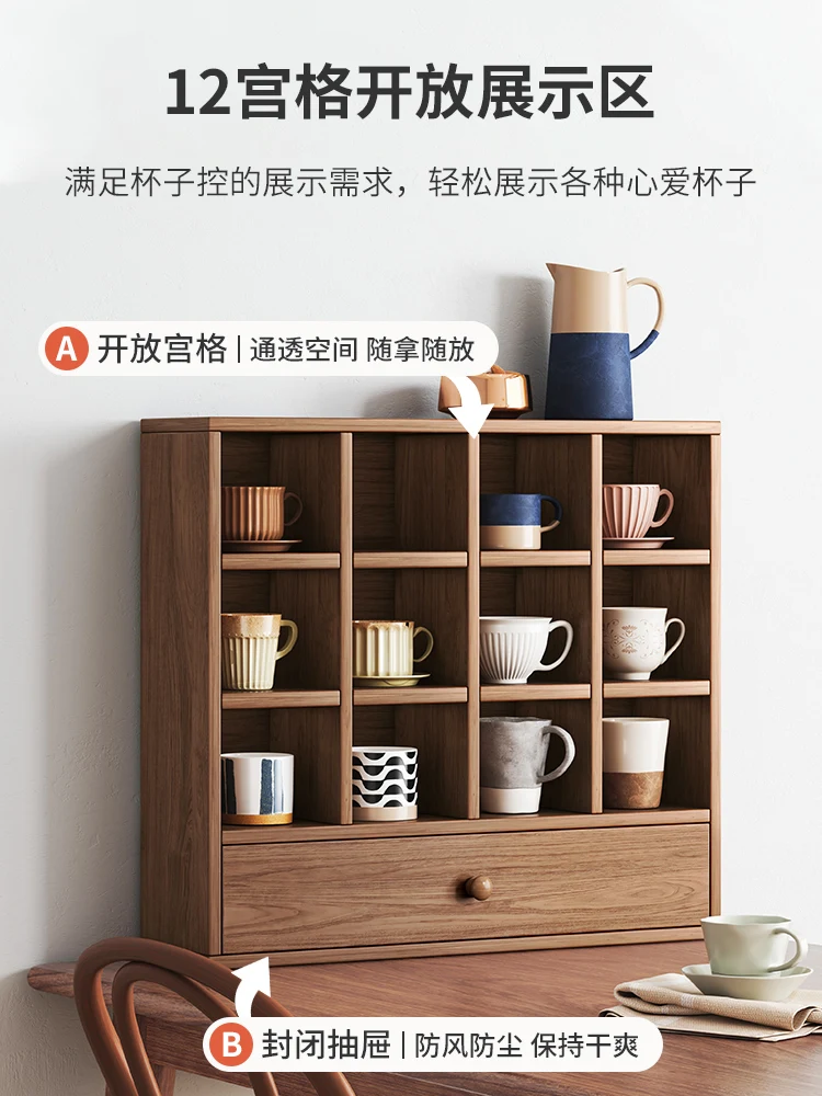 Desktop Bookshelf Simple Multi-Layer Storage Rack Living Room Desktop Storage Shelves Cup Holder Wall Home Duobao Grid Cabinet