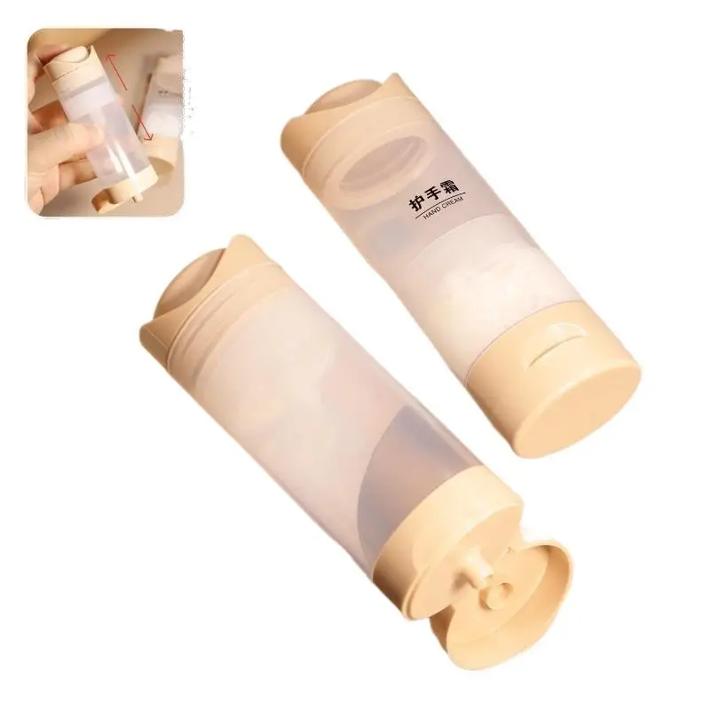 Vacuum Refillable Cosmetic Dispenser Bottles No Residue Leak Proof For Travel Skincare Lotion Storage