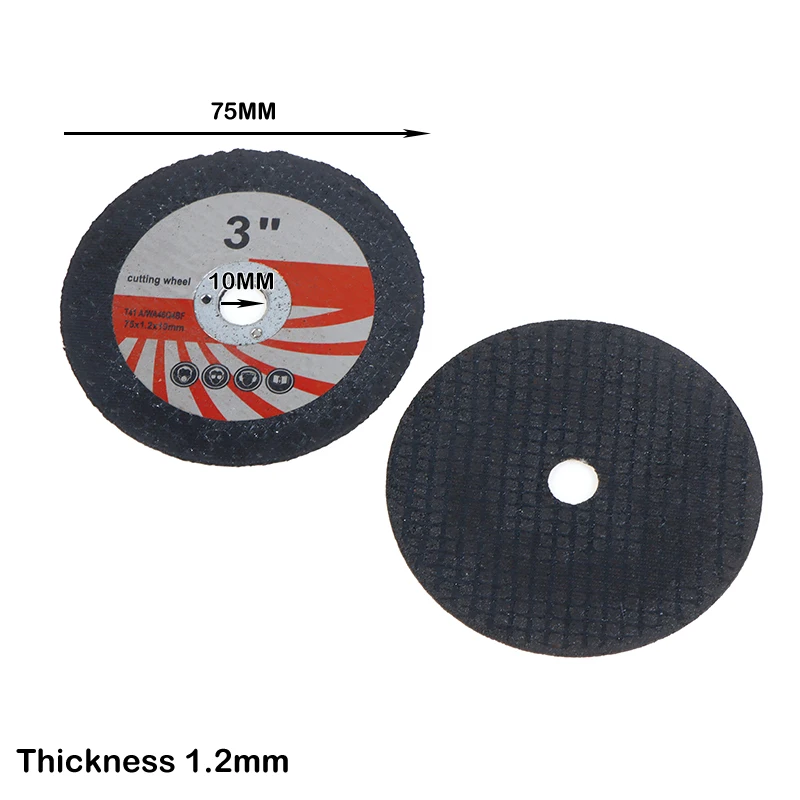 1/5 szt. Szlifierka kątowa polerowanie tarcza tnąca elektryczny arkusz tnący 75mm Mini tarcza tnąca okrągła tarcza szlifierska z żywicy
