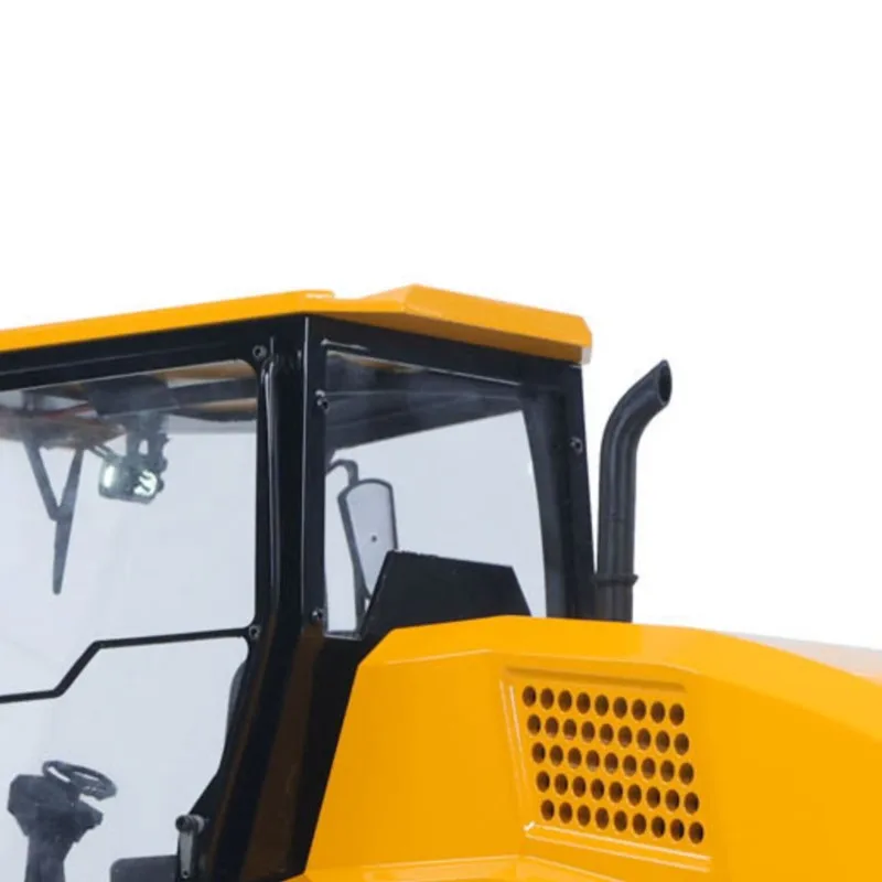 CS11 1/12 RC الهيدروليكية الطريق الأسطوانة المعدنية نموذج RTR راديو التحكم لودر أطفال بالريموت كنترول رسمت الانتهاء ضوء الصوت سيارة خارجية #1