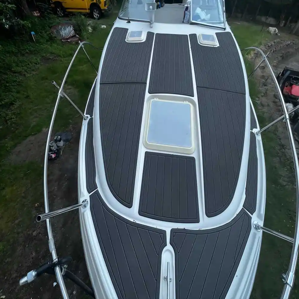 Plataforma de natación, cabina de cabina, arco, barco, espuma EVA, alfombra de suelo de teca para Bayliner 1997 2855
