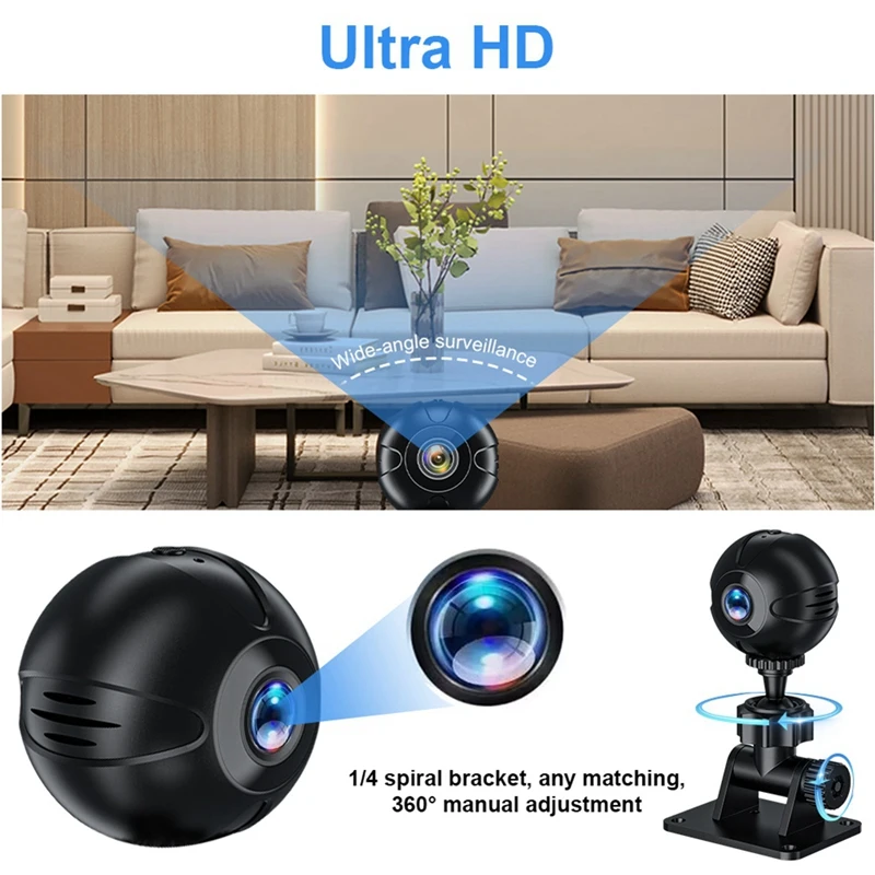 

X3 Micro-Type Camera HD 1080P Night Vision Mini Cam,Home Security P2P CCTV Remote View Motion Detect Monitor