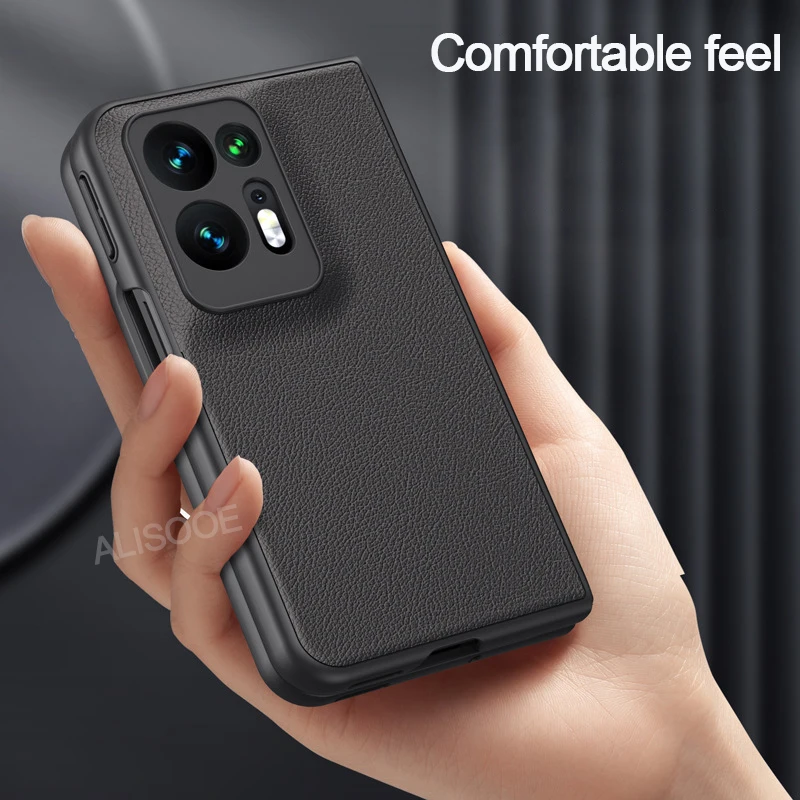 Für OPPO Finden N2 Fall Fall Luxus Leder Stoßfest Telefon Capa für Finden N N2 5G Fall Ultra Dünne Schutz zurück Abdeckung