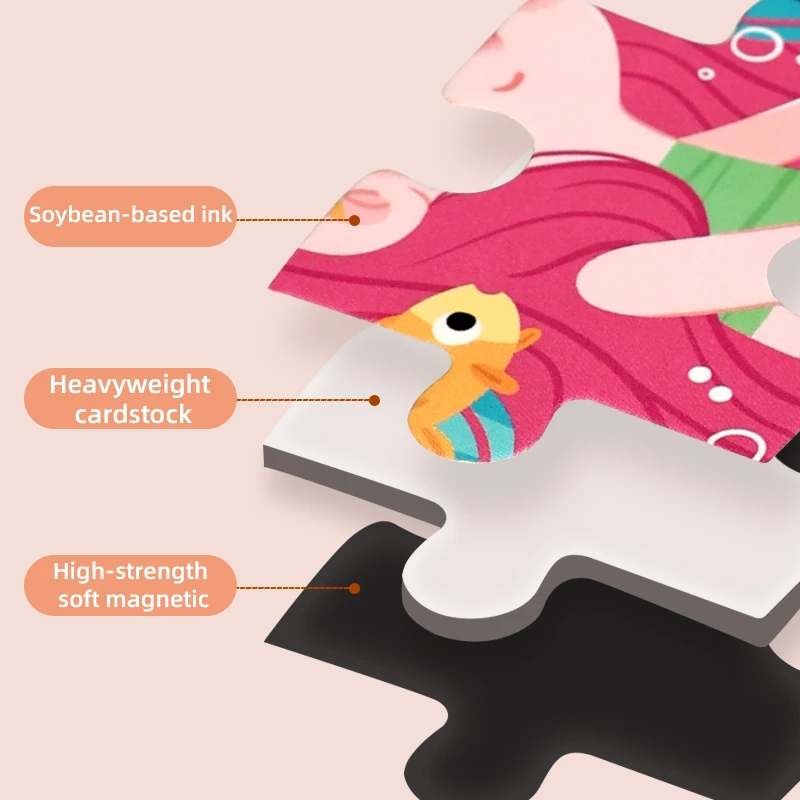 كتاب ألغاز مغناطيسي 3 في 1 - لعبة تعلم تقدمية للأطفال، مجموعة أنشطة مغناطيسية مستوحاة من مونتيسوري للتعليم المبكر #6