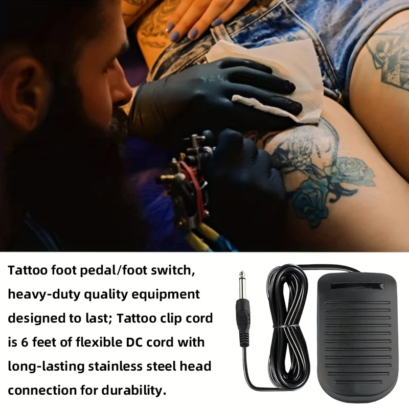 1pc Multicolor Plastic Tattoo Foot Pedal - Non-Slip Accessory for Tattoo Machines, Durable and Lightweight, Ideal for Beginners