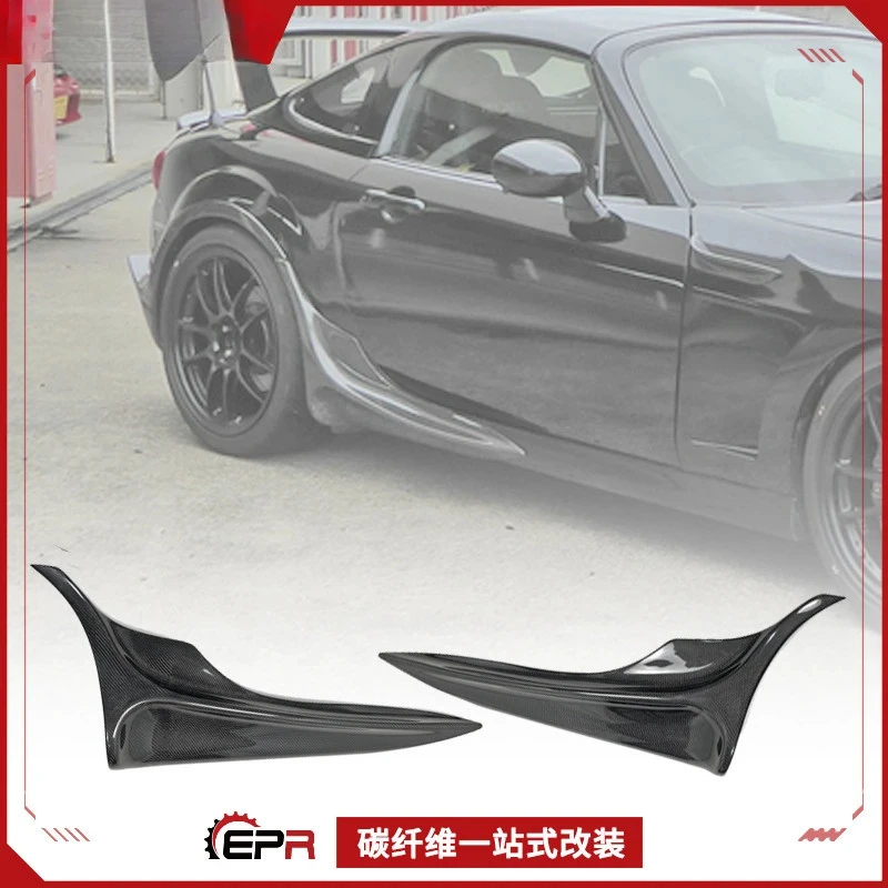 Para Mazda MX5 NC Miata 2006 faldas laterales de fibra de carbono protectores de esquina Kit de cucharas laterales de cuerpo ancho trasero