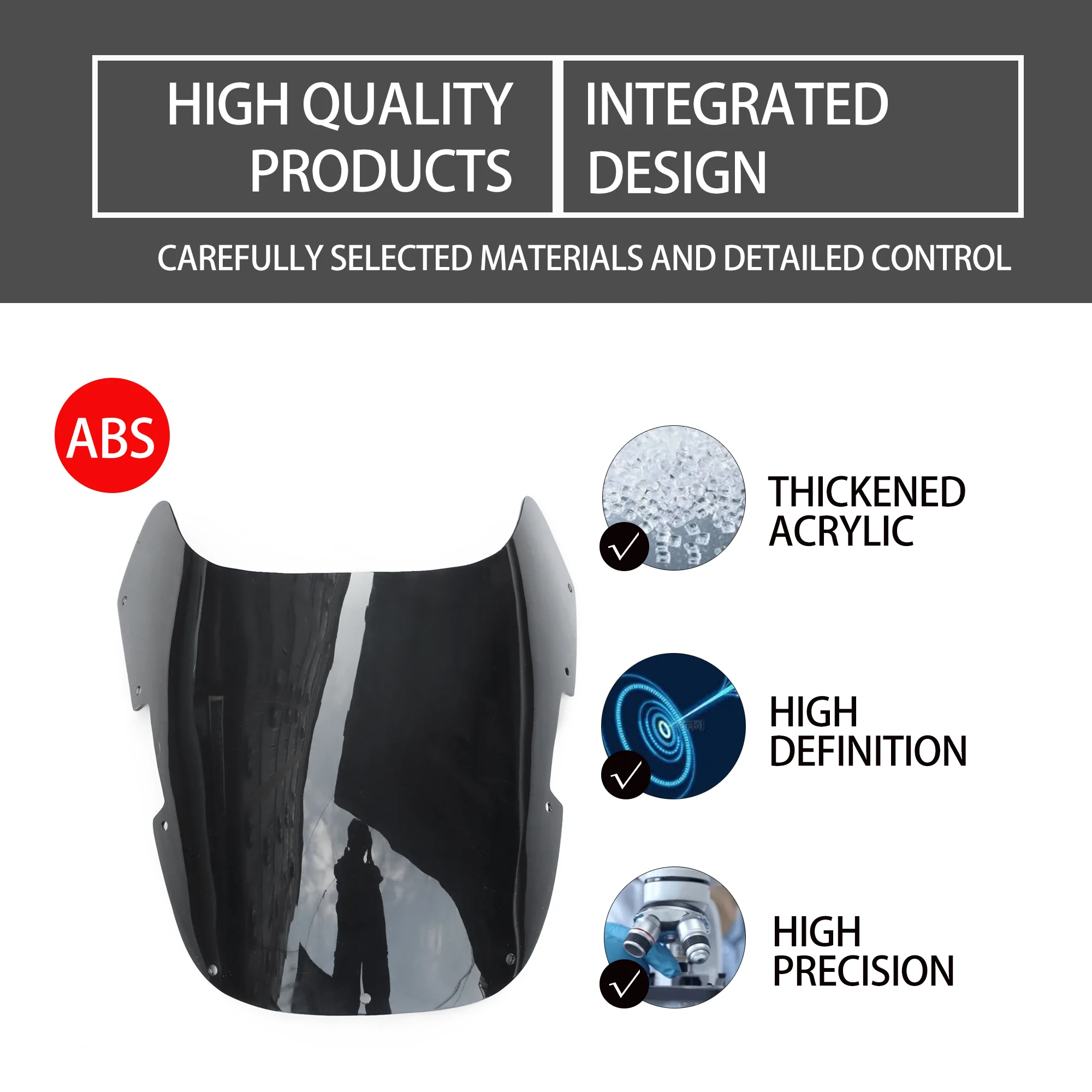 صالح لياماها TZR125 الزجاج الأمامي حاجز الرياح 1987 1988 1989 1990 1991 1992 TZR 125 87 88 89 90 91 92 الأسود للدراجات النارية الزجاج الأمامي