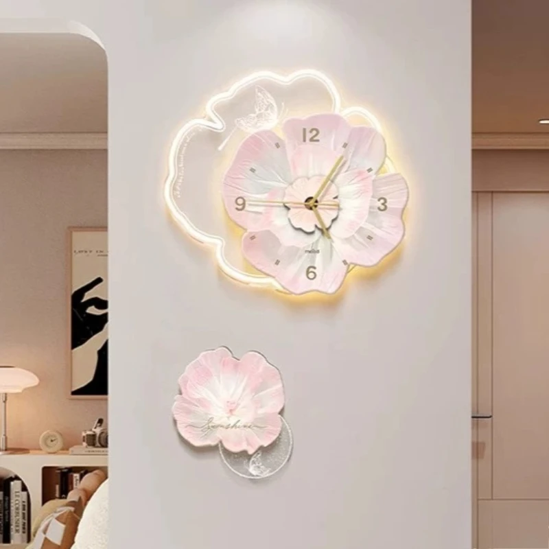 Gold Girls Wall Clocks Aesthetic Bedrooms Corner Clearance Wall Clocks Art Creative Reloj De Pared Home Decor Accessories