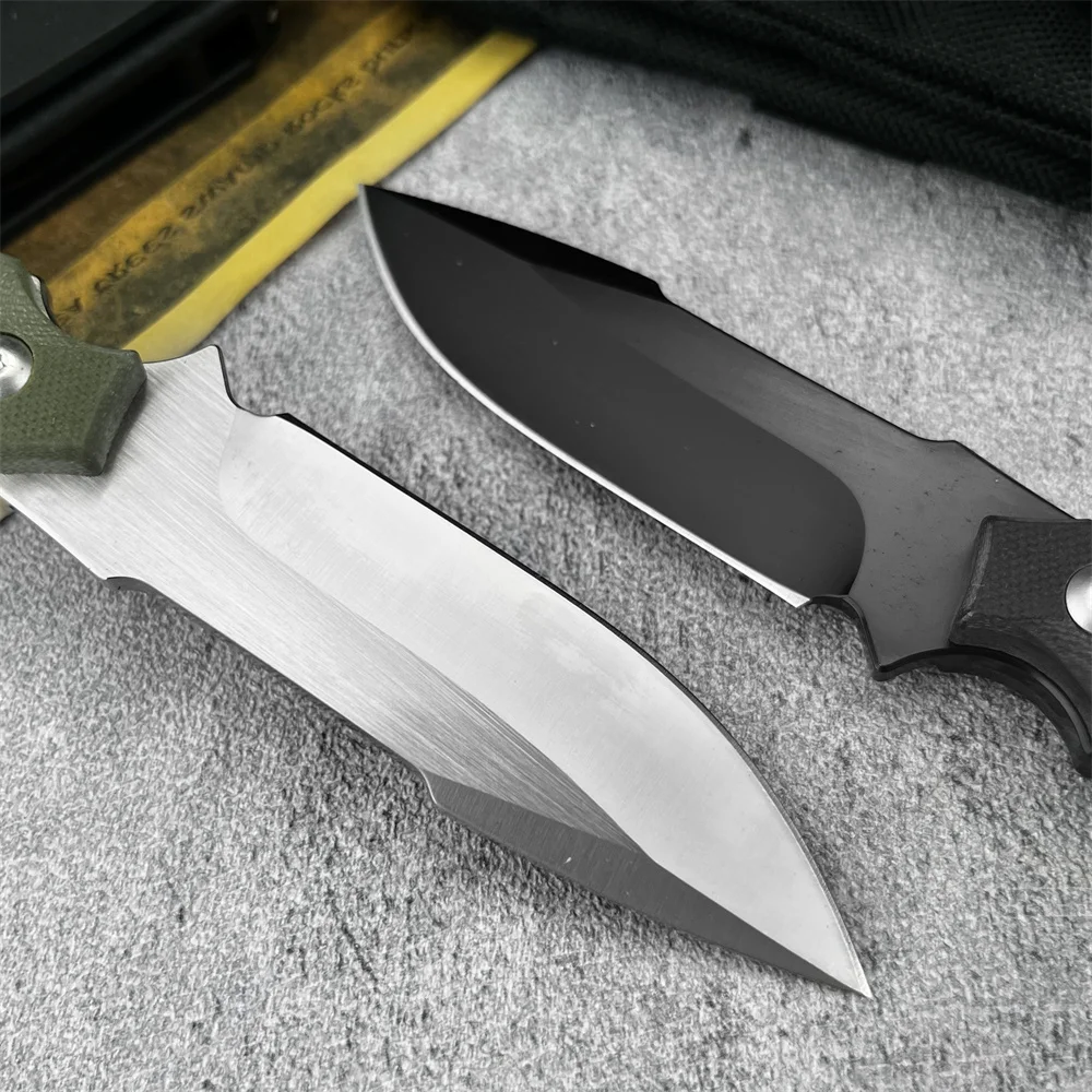 2025 الدفاع عن النفس سكين ثابت 8Cr13Mov بليد G10 مقبض صلابة عالية في الهواء الطلق أدوات تكتيكية لحفظ الحياة السكاكين التخييم الصيد أداة