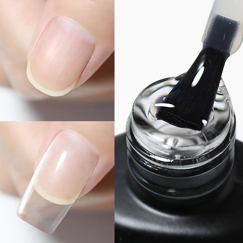 NAILCO – Gel de Base en caoutchouc Super fonctionnel 1 en 2, sans Hema/TPO, sans lingette, couche de finition et couche de Base, vernis Transparent UV LED, 15ml