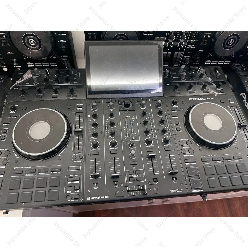 99 New P4 DJ Controller Mixer, Superior Sound Quality Full Touch Large Screen, All-in-One DJ Deck Console for Bar Party Home