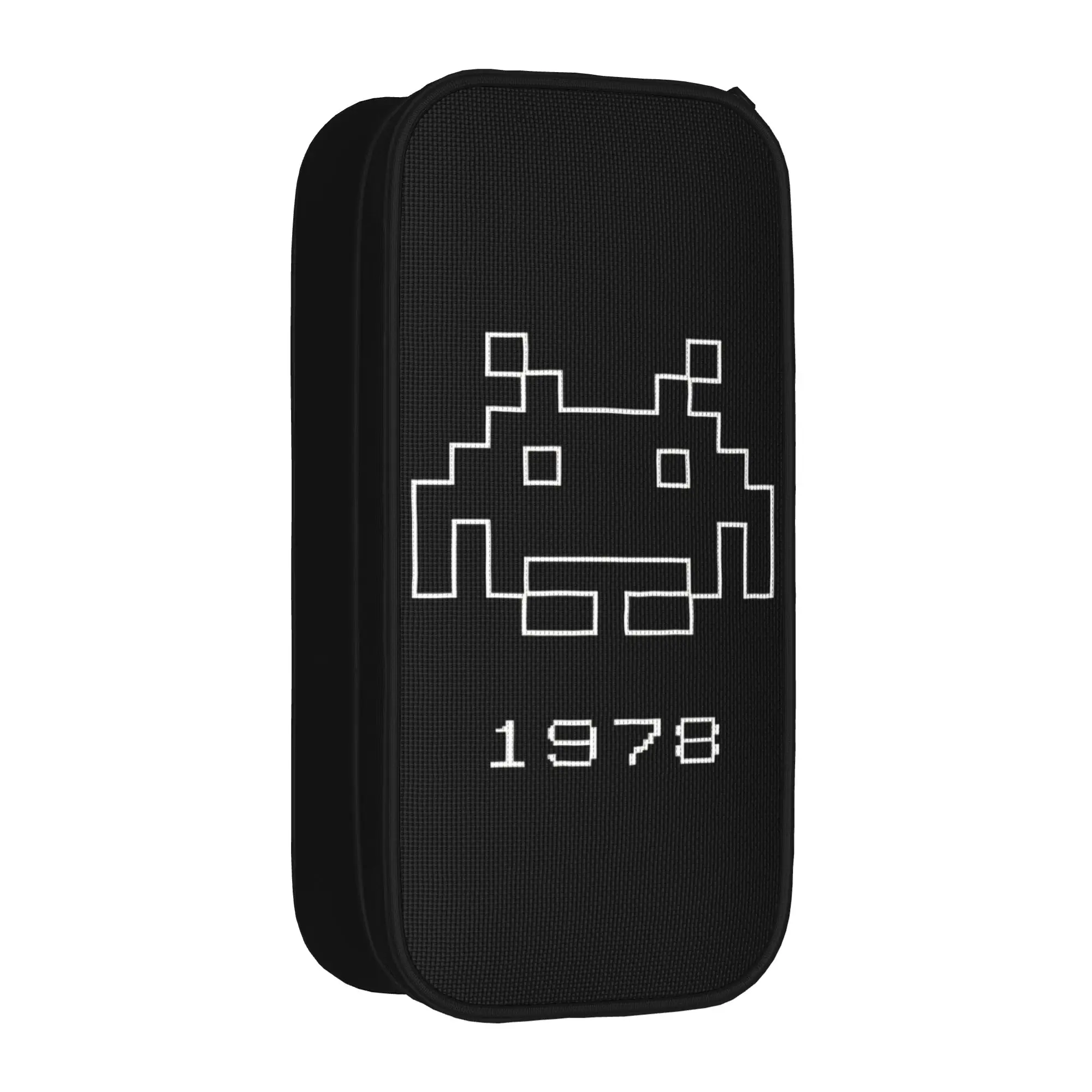 Space Invaders Pencil Case Fun  Gaming Gamer Pen Bag Girl Boy Large Storage Students School Cosmetic Pencil Pouch