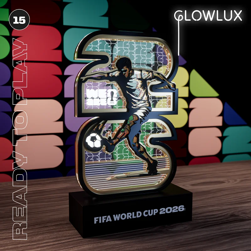 

FIFA World Cup Ready To Play Light Sign 3D LED Night Light USB Football Home Bedroom Home Wall Art Decor Fans Souvenir Gifts