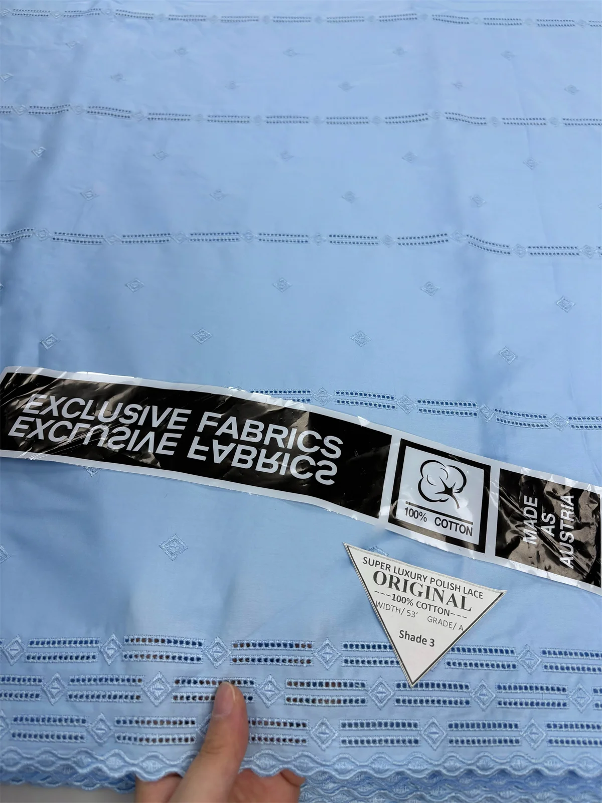 

2025 Белый 5 ярдов, нигерийский 100% хлопок, польский роскошный кружевной материал с вышивкой, высокое качество, швейцарская вуаль, кружевной материал для мужчин, стиль Дубая