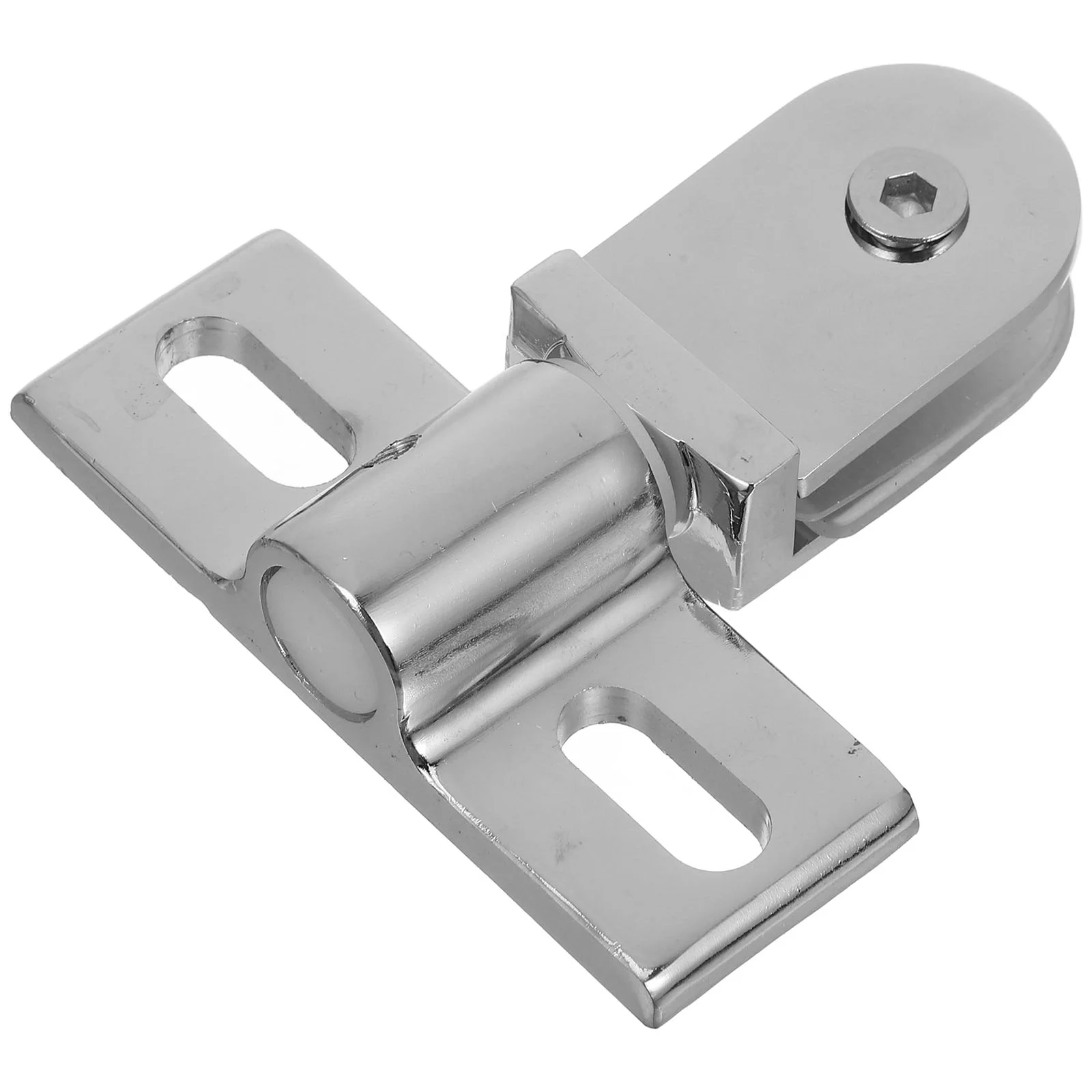 Door Latches Hardware Shower Hinge Clamp Cabinet Hinges Alloy Cupboard Silver Accessories