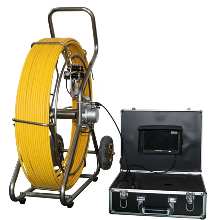 Underground 100 Ft Outdoor Industrial Video Endoscope Pipeline Sewer Drain System Head Pipe Inspection Camera