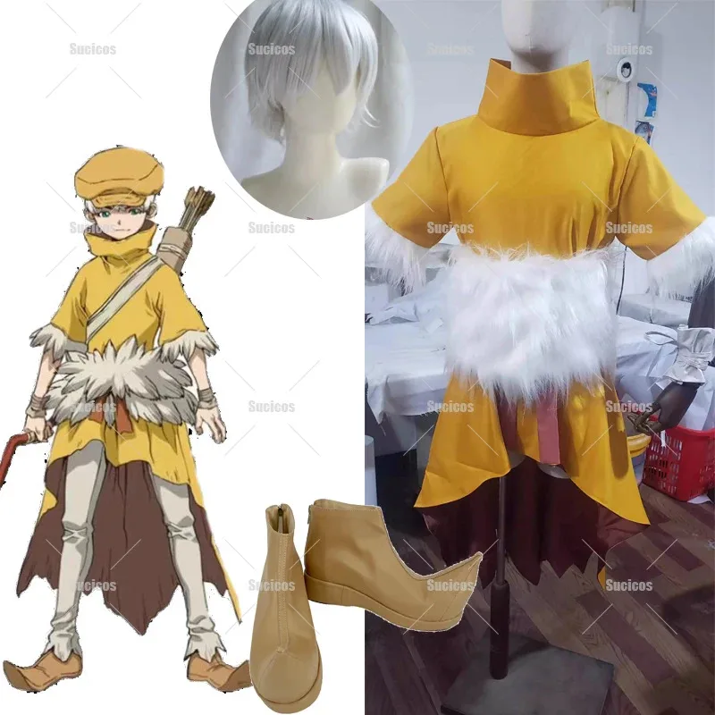 

Saionji Ukyo Cosplay Costumes Wig Coat Belt Hat Uniform Women Men Halloween Party Role Play Prop Shoes