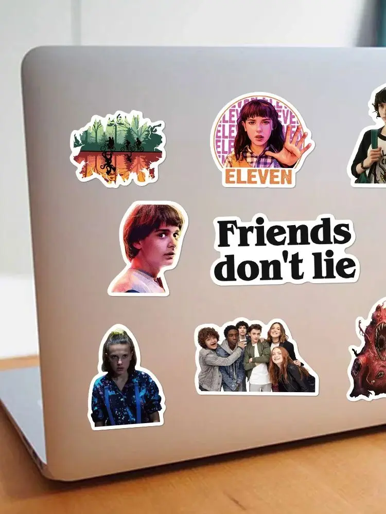 AliExpress 50Pcs Stranger Things 4 Movie Decorations Laptop Sticker Wardrobe Car Skateboard Motorcycle Bicycle