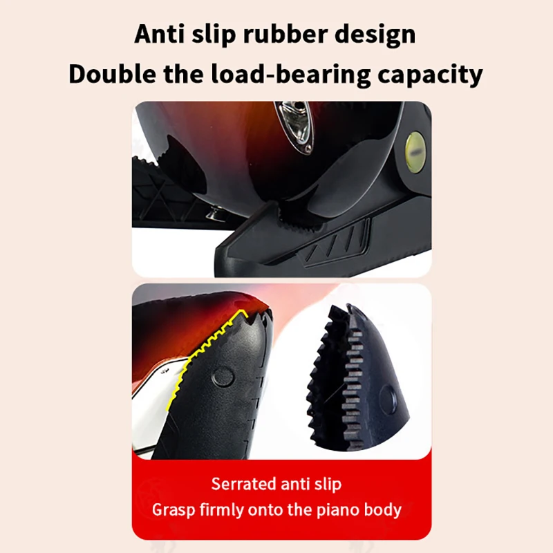 

Tripod Folding Guitar Stand, Electric Or Bass, Adjustable A-Frame, Non-Slip Rubber Feet