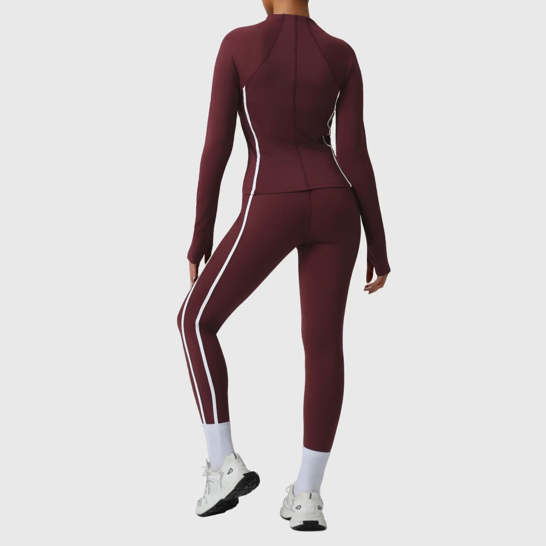 

Seamless Yoga Set Fitness Peach Hip Backless Sports Bra High Elastic Jacket Outdoor Workout Clothes Gym Leggings Sportswear