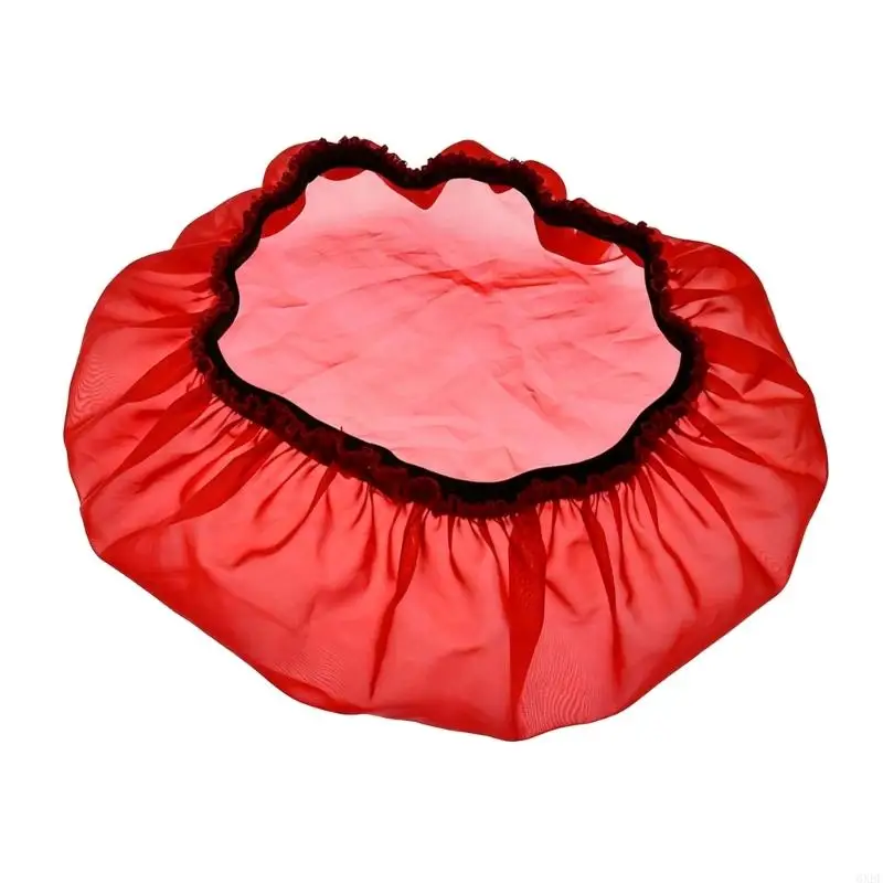6XDF Motorcycle Round Air Filter Cover with Pull-On Elastic Mesh Dust for