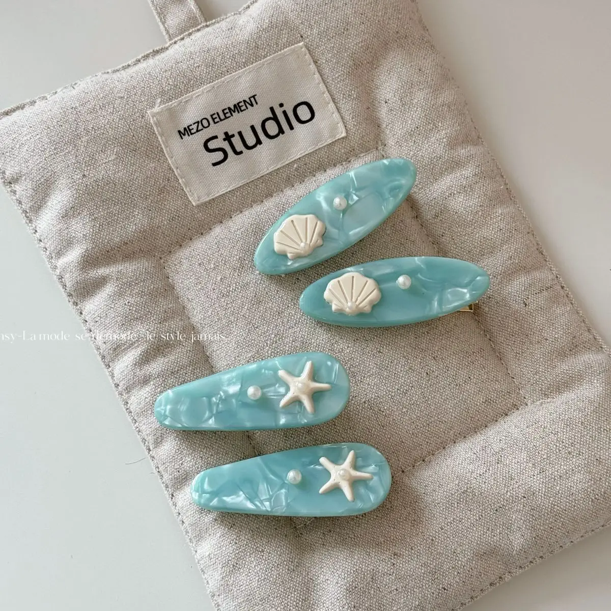 Hair Clip Acetate Shell Starfish Wave Gentle No Pull Side Bangs Holder Lightweight Durable for Daily Home Travel Office