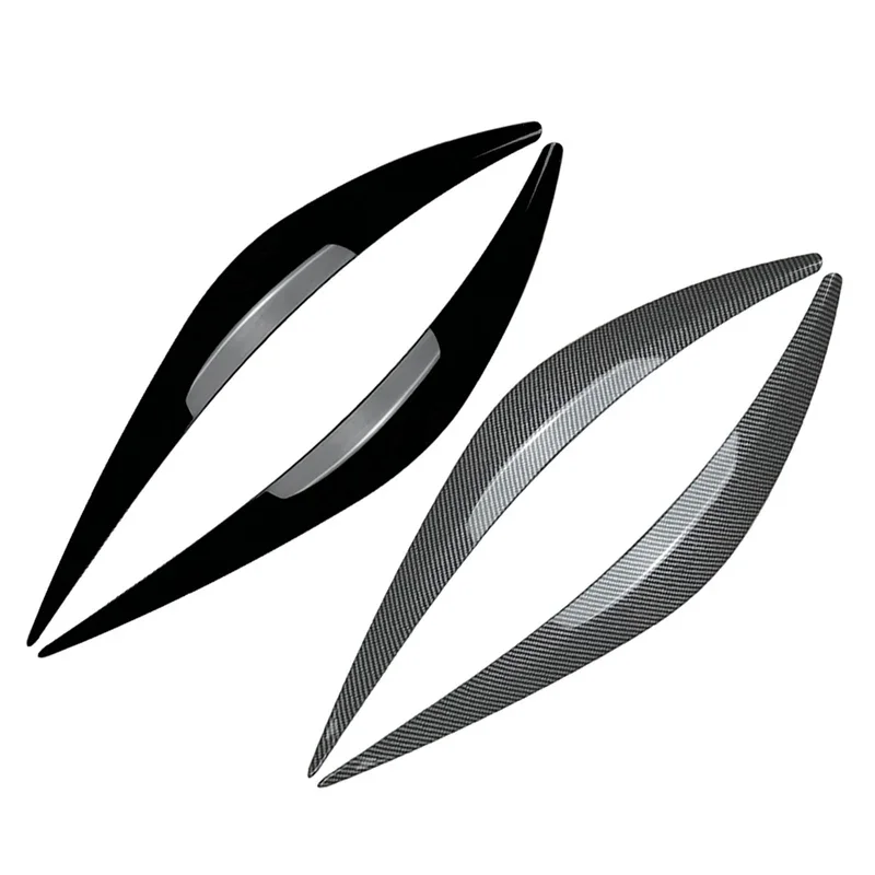 Car headlight headlamp eyelids eyebrow cover decorative trim for Infiniti Q50 Q50s Q60 2014-2023