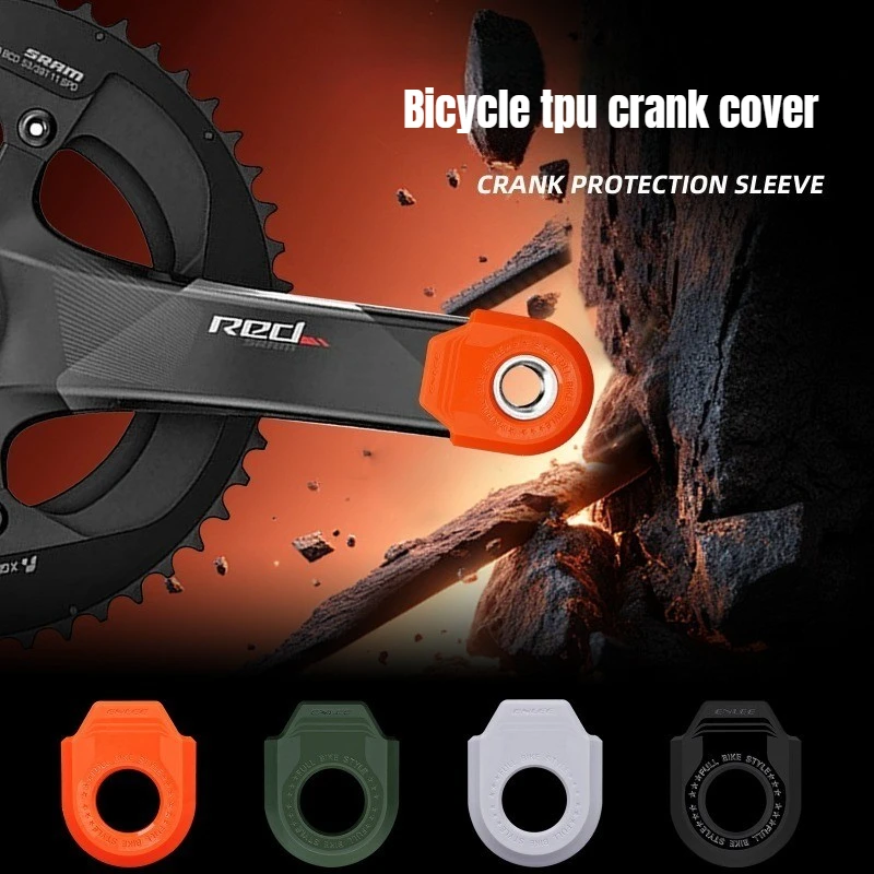 AliExpress NONE Bicycle Crank Arm Protector TPU Anti Scratch Cover for Mountain Road Bike Chainring Universal Decorative Maintenance Gear
