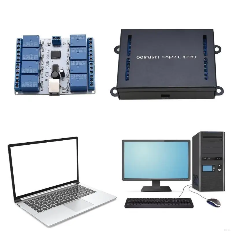 12V USB 8 Channel Control Board Programmable Control Controller Multiple Channel For Automation 