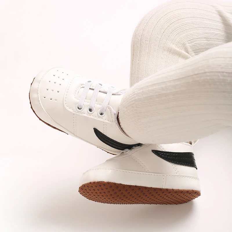 Baby-Sneaker mit weicher Sohle, Neugeborenen-Laufschuhe, rutschfeste PU-Leder-Freizeitschuhe für Kleinkinder von 0-18 Monaten, für Jungen und Mädchen. – Detail 35