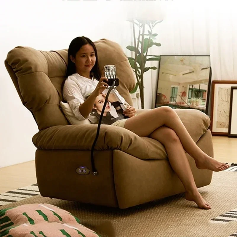 Sofás para Sala de Estar, Sofá Seccional, Sillón Eléctrico, Cama Individual Plegable de Lujo, Sofá Reclinable para Adultos, Sofá Esquinero Completo para Sala de Estar