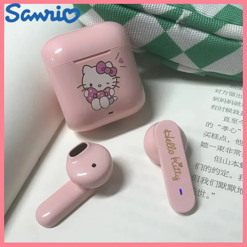 2023 Sanrio Wireless Bluetooth Headphones Hi-Value Hello Kitty My Melody Kuromi Cinnamoroll Mini Cartoon Kawaii Toys Gift