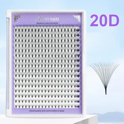 20D XL Pointy Base Premade Fans Eyelash Extension Sharp Narrow Stem 5D 6D 10D 12D 14D 16D mix Bundle Lashes Ready Russian Volume