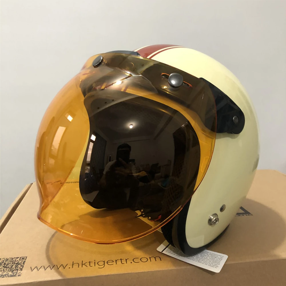 Bright Bubble Helmet Visor Multicolor Flip Up Helmet Accessories Motorcycle Helmet Bubble Visor Open Face