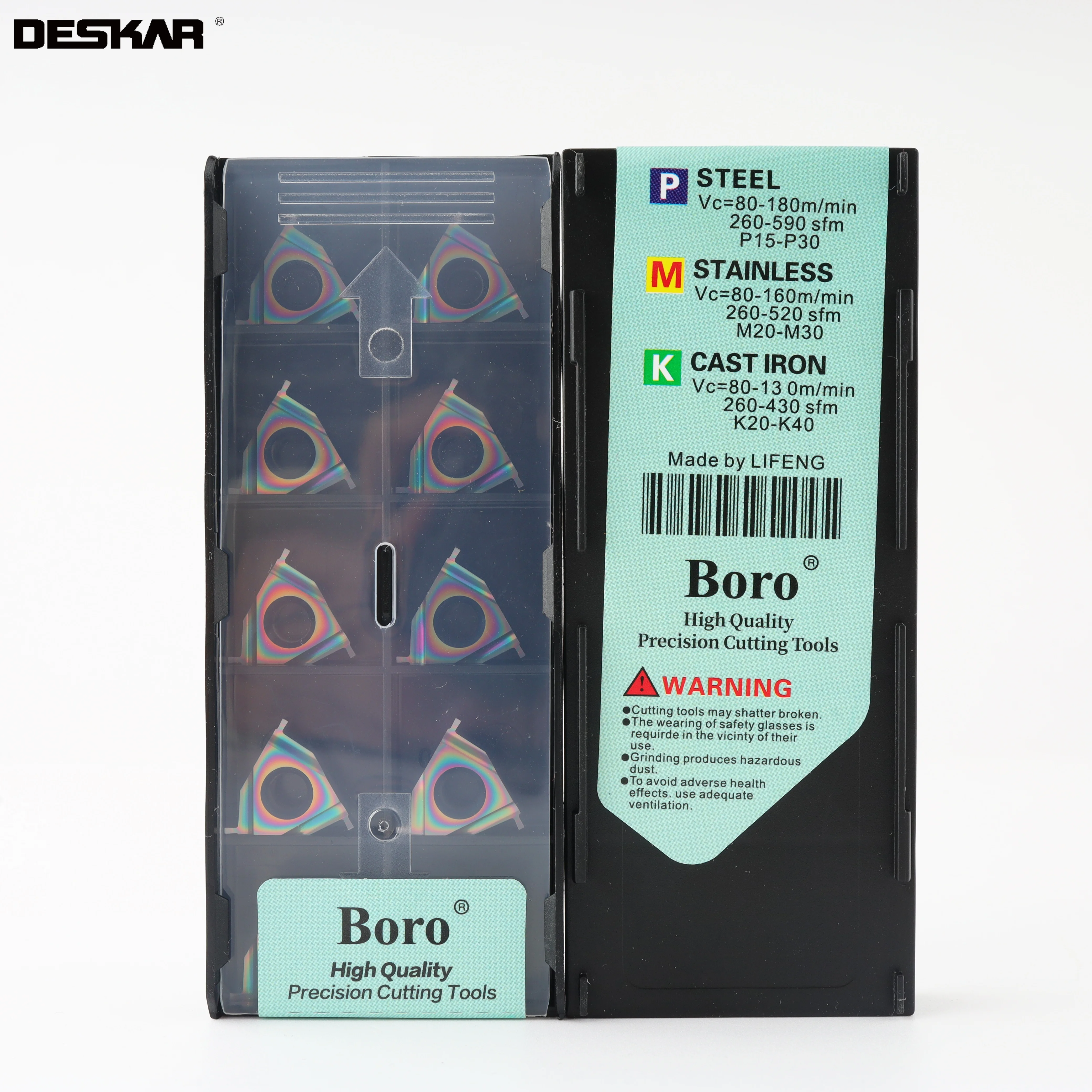 DESKAR 16ER/IL 16IR/EL 0.7 مللي متر 0.8 مللي متر 1.0 مللي متر-3.0 مللي متر TF618 CNC صلابة الصلب مخرطة الضحلة الحز تحول أدوات كربيد إدراج