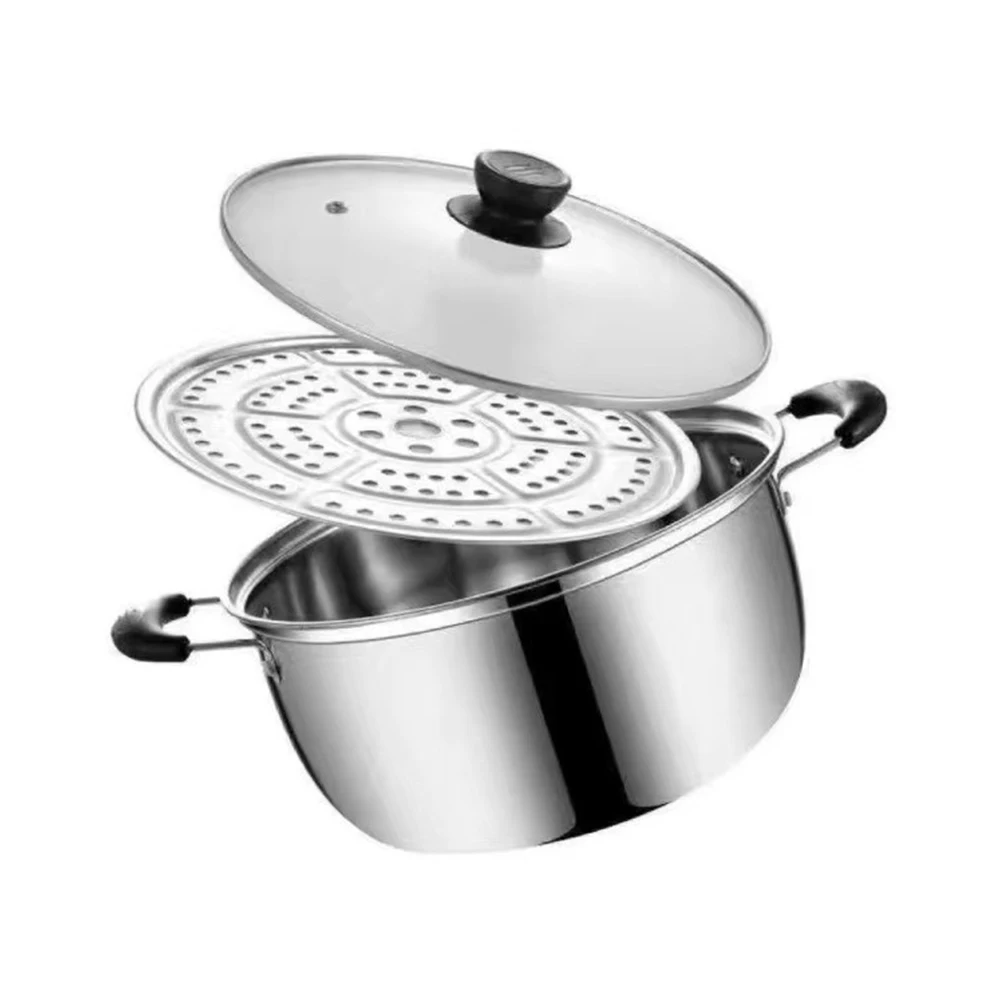 1pcs 304 Stainless Steel 15-39cm Steamer Tray Round Steamer Rack Steaming Plate Kitchen Supplies Steamers Tray