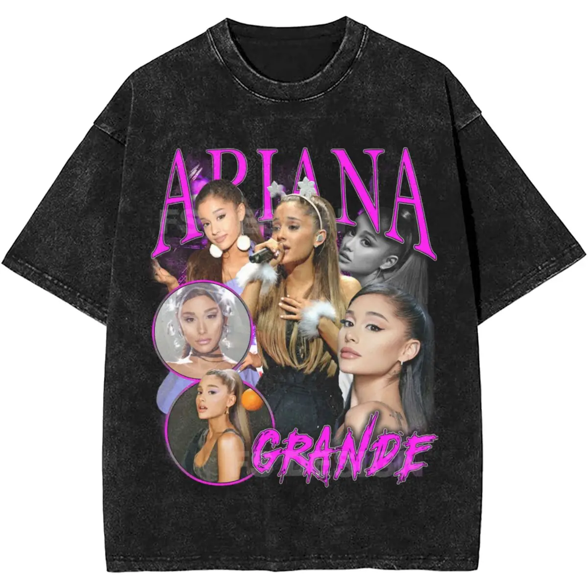 

Футболка Ariana Fan Gifts, одежда для любителей певицы, промытая футболка для мужчин и женщин, уличная одежда, футболки в стиле хип-хоп, футболки с принтом и коротким рукавом