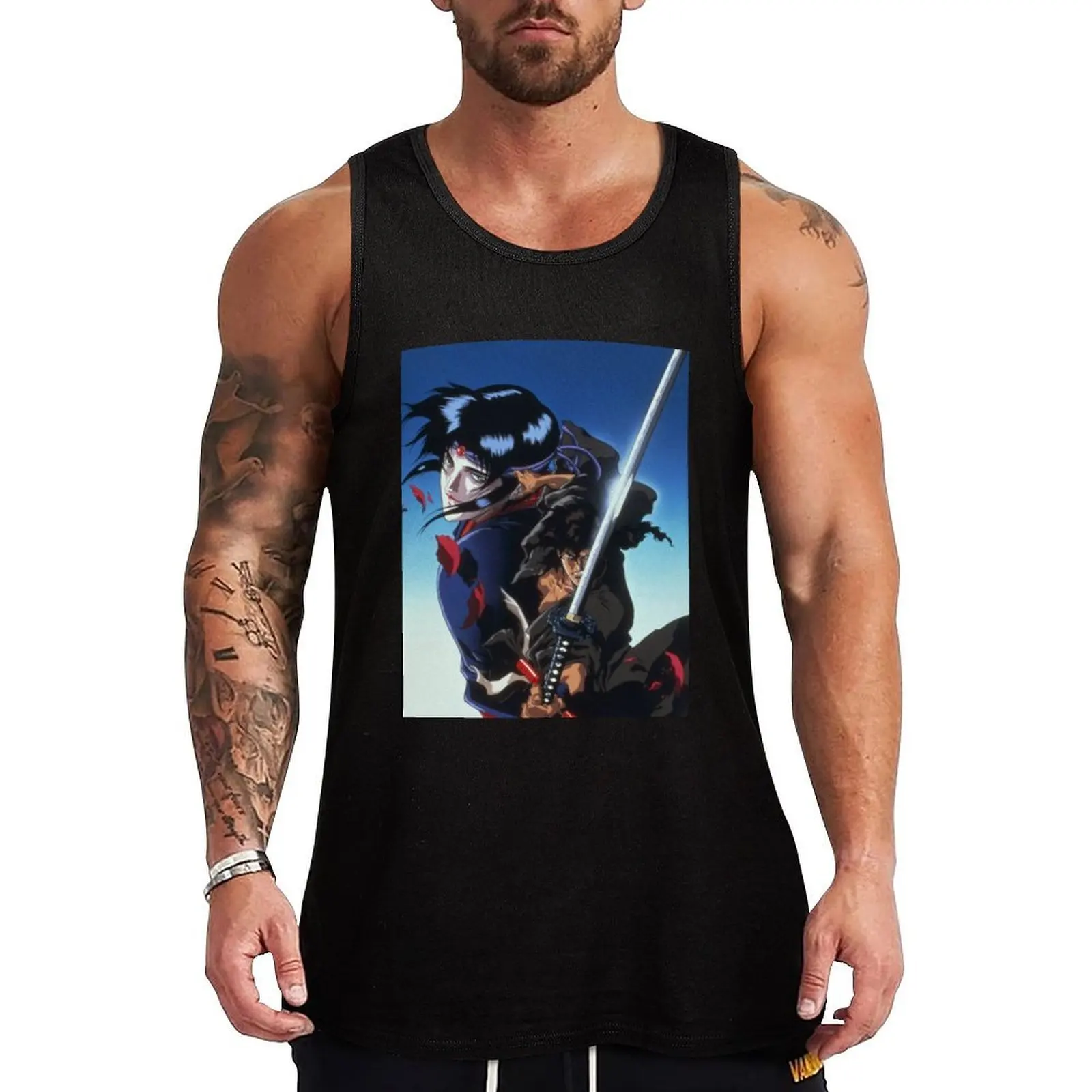 

Ninja scroll Classic Tank Top Basic Sleeveless T Shirt Soft Cotton Casual Tank Top