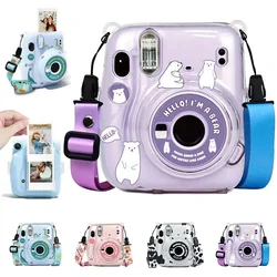 For Fujifilm Instax Mini 11 PU Leather Camera Bag Shoulder Strap Camera Protector Cover Case for Instax Mini 11 Accessories