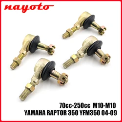 M10-M10 Tie Rod End Kit Ball Joint For YAMAHA RAPTOR 350 YFM350 04-09 For 70cc 90cc 110cc 125cc 150cc 200cc 250cc ATV