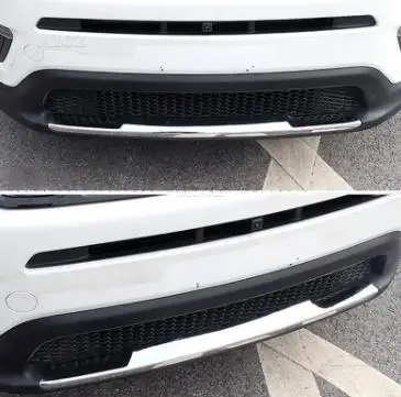 For Jeep Compass Red/Silver ABS Car Front Bumper Plate Cover Decorations Accessories Protector Cover 2017 2018 2019