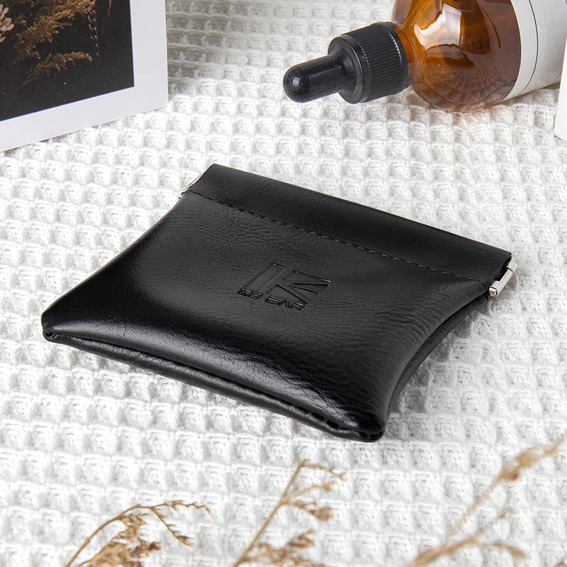 حقيبة سماعة الرأس الجلدية KBEAR BP01، صندوق تخزين صغير، يستخدم لتخزين سماعات الرأس، مناسبة لسماعات الأذن وسدادات الأذن وسلك سماعات الأذن.