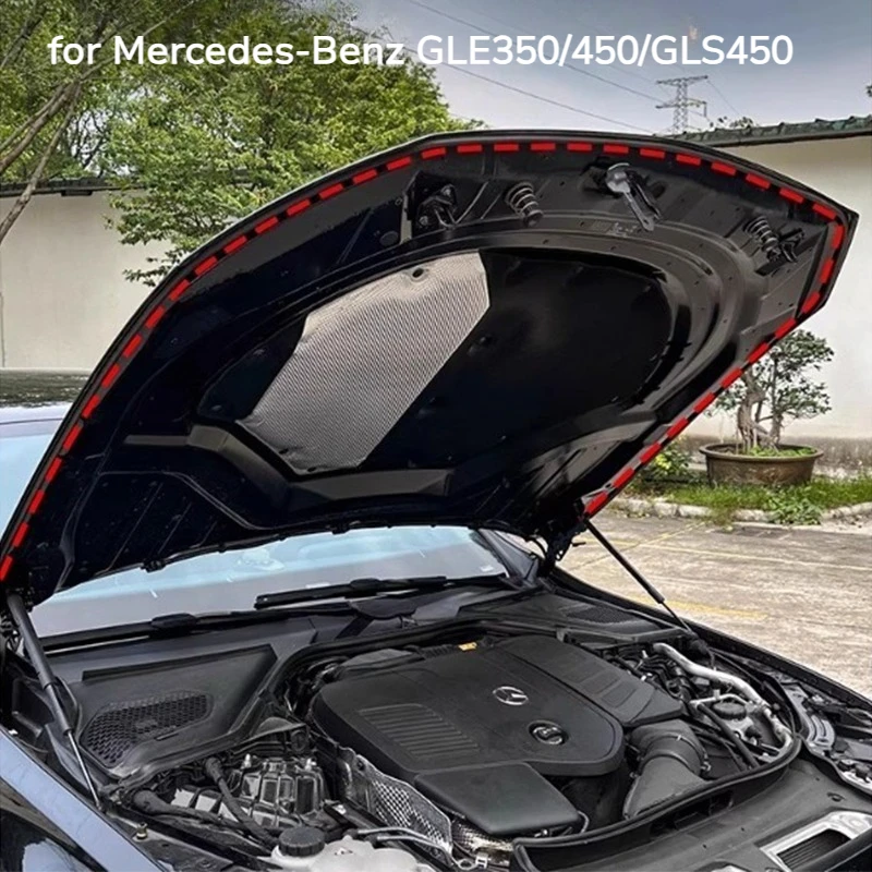 Hood Sealing Strip for Mercedes-Benz GLE350/450/GLS450 - Soundproof Rubber Strip Auto Modification Accessory