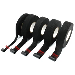 15/25M High Temp Fabric Tape 9-32mm Adhesive Automotive Wire Harness Cloth Tape for Car Electrical Wiring Harness Insulation